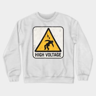 HIGH VOLTAGE Sticker Crewneck Sweatshirt